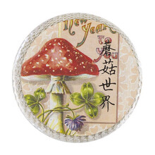 Retro stamp paper tape literary plant mushroom hand account diary decoration