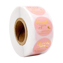 500 Pcs/roll Thank You For Supporting My Small Business 1Inch Seal Labels