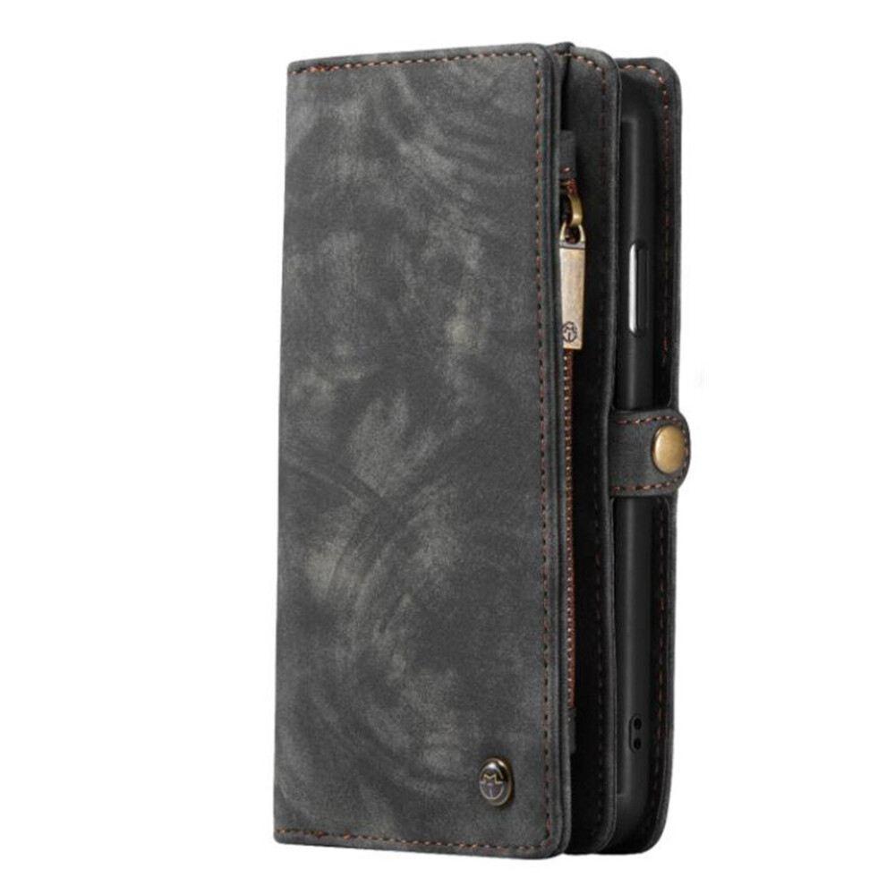 Pu Leather Wallet Case For Iphone Xs Max Magnetic Zipper Purse Card Cover Coque Etui 774048569026