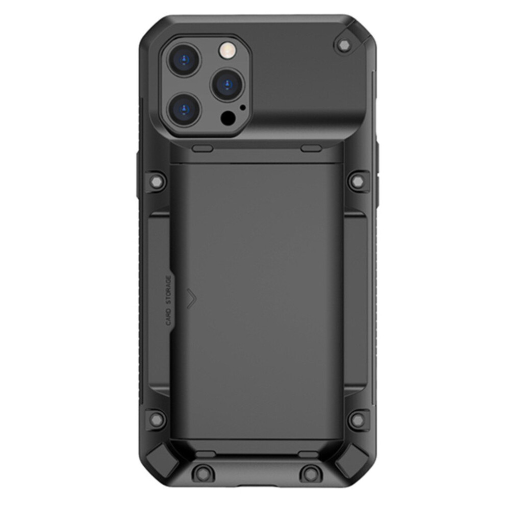 Armor Slide Card Slot Case For Iphone X Military Grade Wallet Shockproof Cover 774048571104