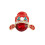4PCS Chinese Style Hat Brooch Ruby Opera Hat Alloy Brooch 2