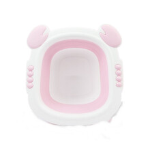 2Pcs Baby Washbasin Foldable Washbasin Footbath Cute Cartoon Children's Washbasin Plastic Lightweight Go Out At Home Portable Basin