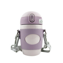 Hot Water Thermos Water Bottle Portable Sport Bottles with Straw Camping Cycling Travel Plastic Juice Drinkware Girl Child