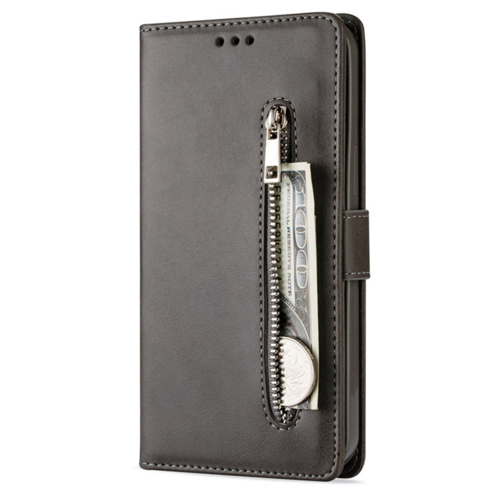 Zipper Retro Pu Leather Flip Case For Iphone 12 Mini With Wallet Magnetic Cover Phone Etui Coque 774048563680