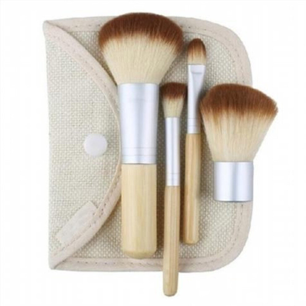 2SET New comestic brushes BAMBOO Makeup Brush Set 5pcs Make-Up Brushes, gentle brushes