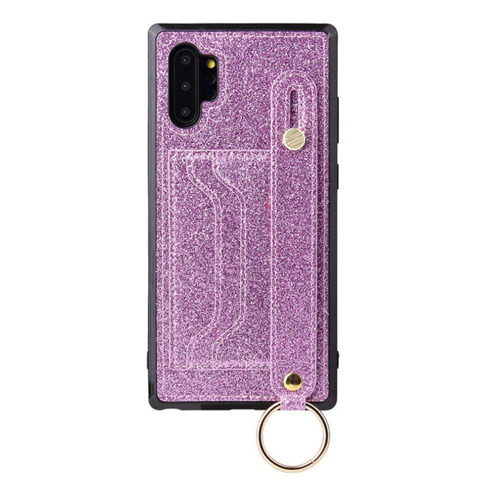 Glitter Wrist Strap Card Wallet Pu Leather Phone Case For Samsung Galaxy S20 Plus Phone Cover Etui Coque 774048566452