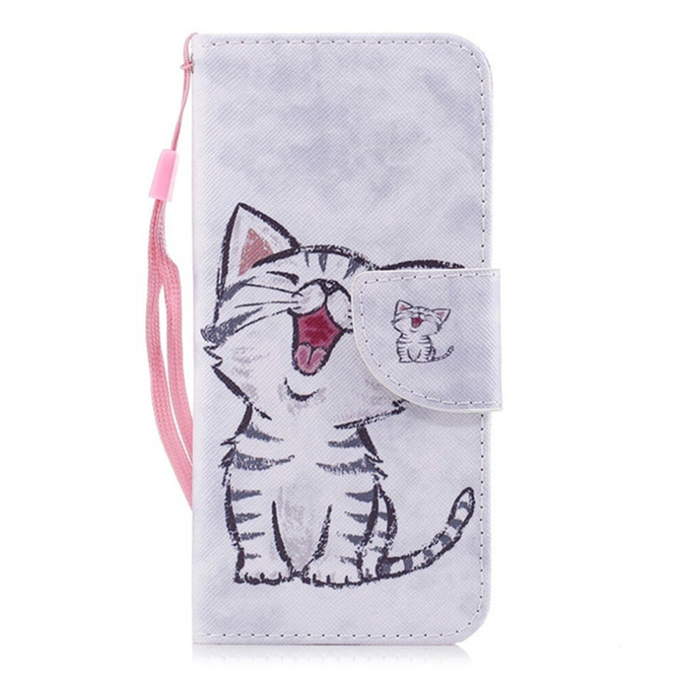 Fashion Painted Pattern Card Holder Slots Flip Pu Leather Wallet Case Cover For Samsung Galaxy S21 774048548441