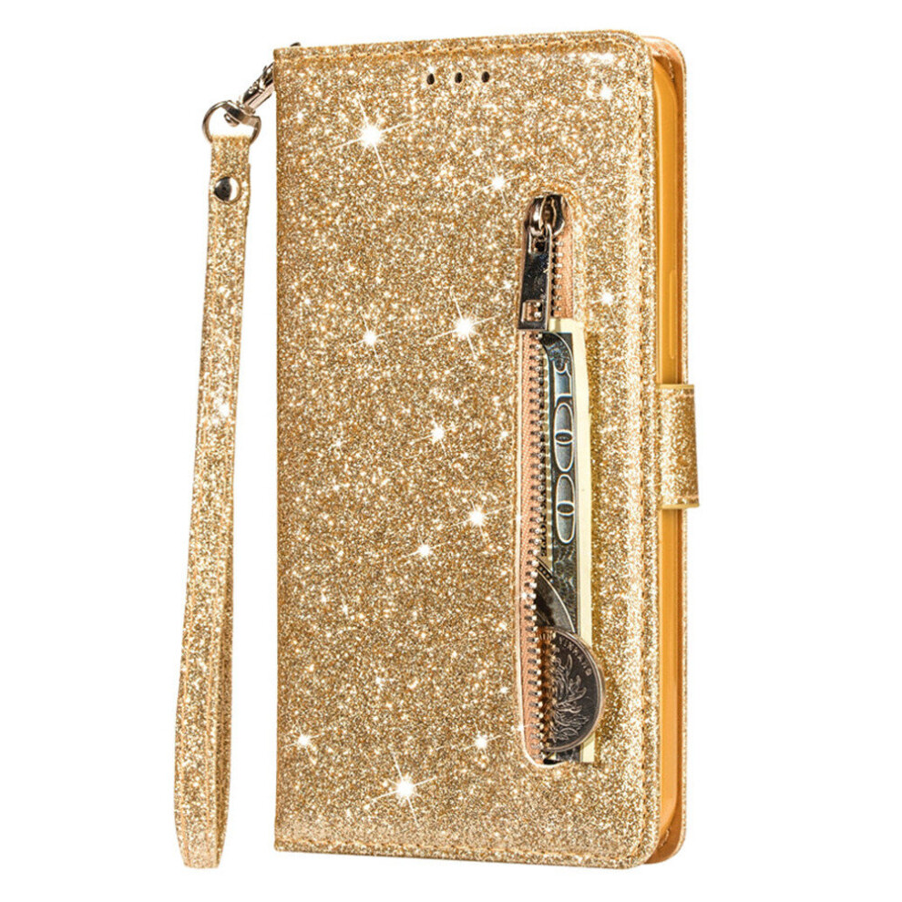 Sparkling Flip Case Pu Leather For Iphone 12 Pro Max With Wallet Magnetic Bling Coveretui Hoesje 774048566681
