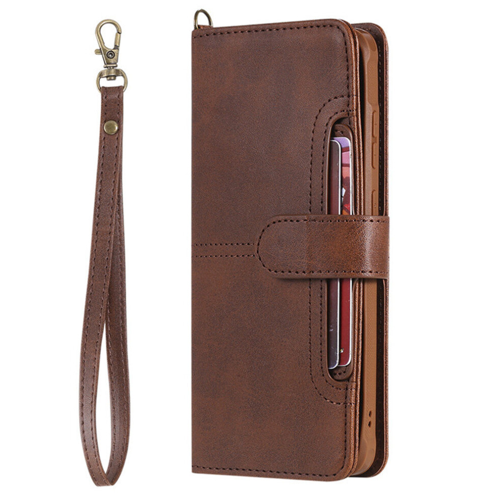 Shockproof Pu Leather Flip Case For Samsung Galaxy S10 Detachable Magnetic Card Slots Wallet Case 774048573665