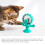 Funny Pet Cat Turntable Toy 360 Rotating Windmill Interactive Training Teasing Puzzle Exercise Play Game Feeding Leakage Device 4
