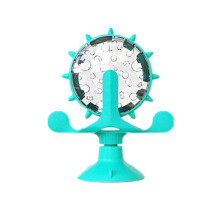 Funny Pet Cat Turntable Toy 360 Rotating Windmill Interactive Training Teasing Puzzle Exercise Play Game Feeding Leakage Device