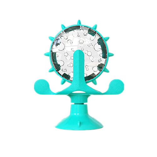 Funny Pet Cat Turntable Toy 360 Rotating Windmill Interactive Training Teasing Puzzle Exercise Play Game Feeding Leakage Device