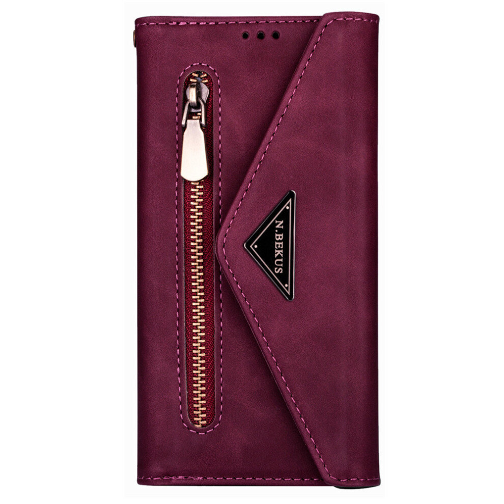 Luxury Zipper Lanyard Pu Leather Flip Case For Iphone 11 Pro Max Holder Wallet Stand Cover 774048574372
