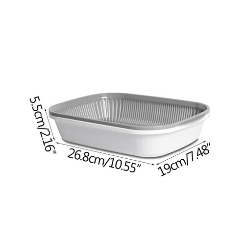 3Pcs Double-Layer Plastic Drain Basket For Kitchen Sink Fruit Drain Basket Storage Basket Storage Box Kitchen Sink Kitchen Gadgets 1