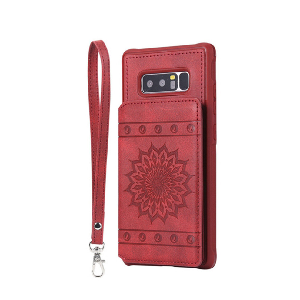 Sun Flower Embossing Flip Anti-Fall Mobile Phone Case Rollover Bracket Mobile Phone Leather Case For Samsung S20 Ultra 774048629508