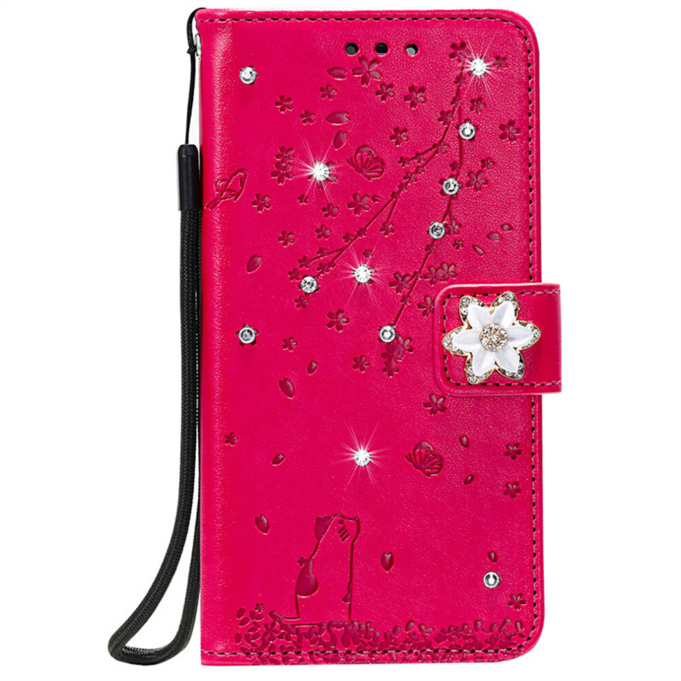 With Diamond Flip Pu Leather Cover For Iphone 11 Pro Max Wallet Phone Coque 774048566919