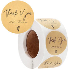 Thank You Stickers Labels for Supporting My Small Business Stickers for Envelopes Gift Bags Packaging 1.5 Inch 500pcs/roll Tags
