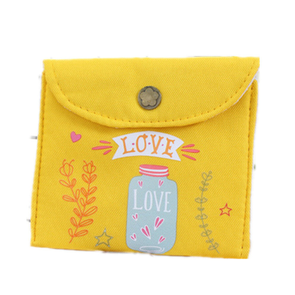10pc Kawaii Cute Sanitary Napkin Bag Credit Card Clip Cosmetic Storage Bag Organizer Coin Purse Sanitary Pad Pouch
