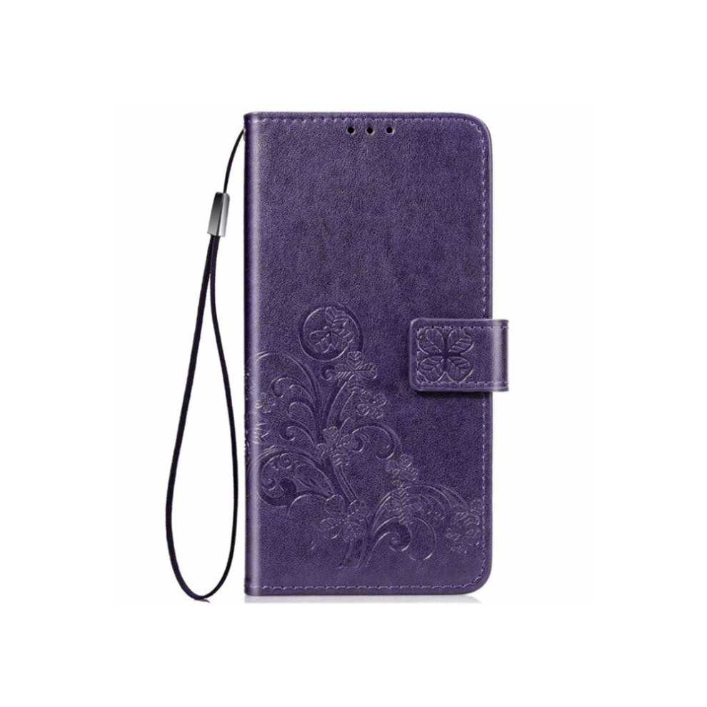 Embossed Clover Pu Leather Flip Wallet Case For Iphone Xr 774048548946
