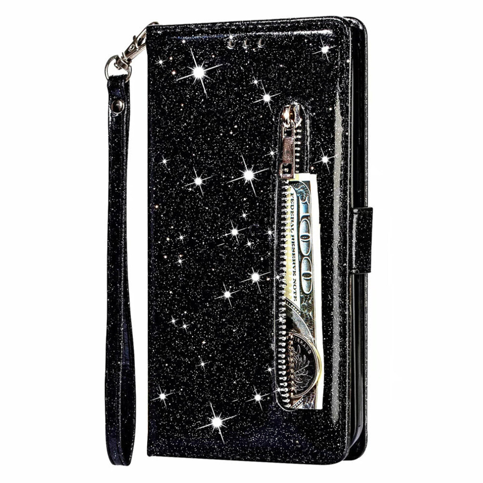 Fashion Glitter Pu Leather Wallet Card Slots Flip Case Cover For Huawei P30 Lite 774048577137