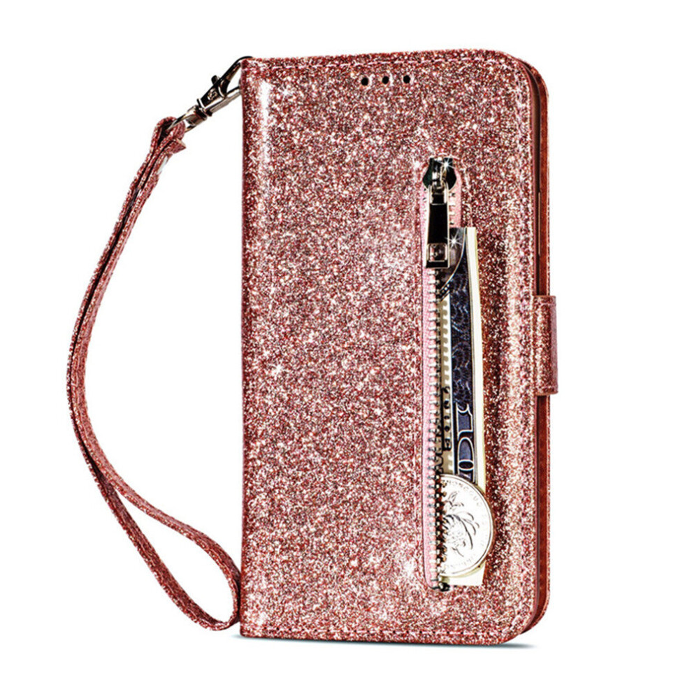 Fashion Glitter Pu Leather Wallet Card Slots Flip Case Cover For Huawei Mate 20 Lite 774048572170