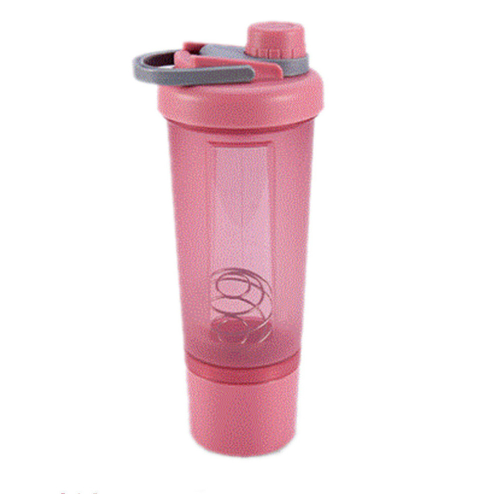 2Pcs 500ML Shaker Drink Bottle Whey Protein Powder Wire Mixer Ball for Water Bottle Sports Protein Bottle Leak Proof Nutrition Bottle