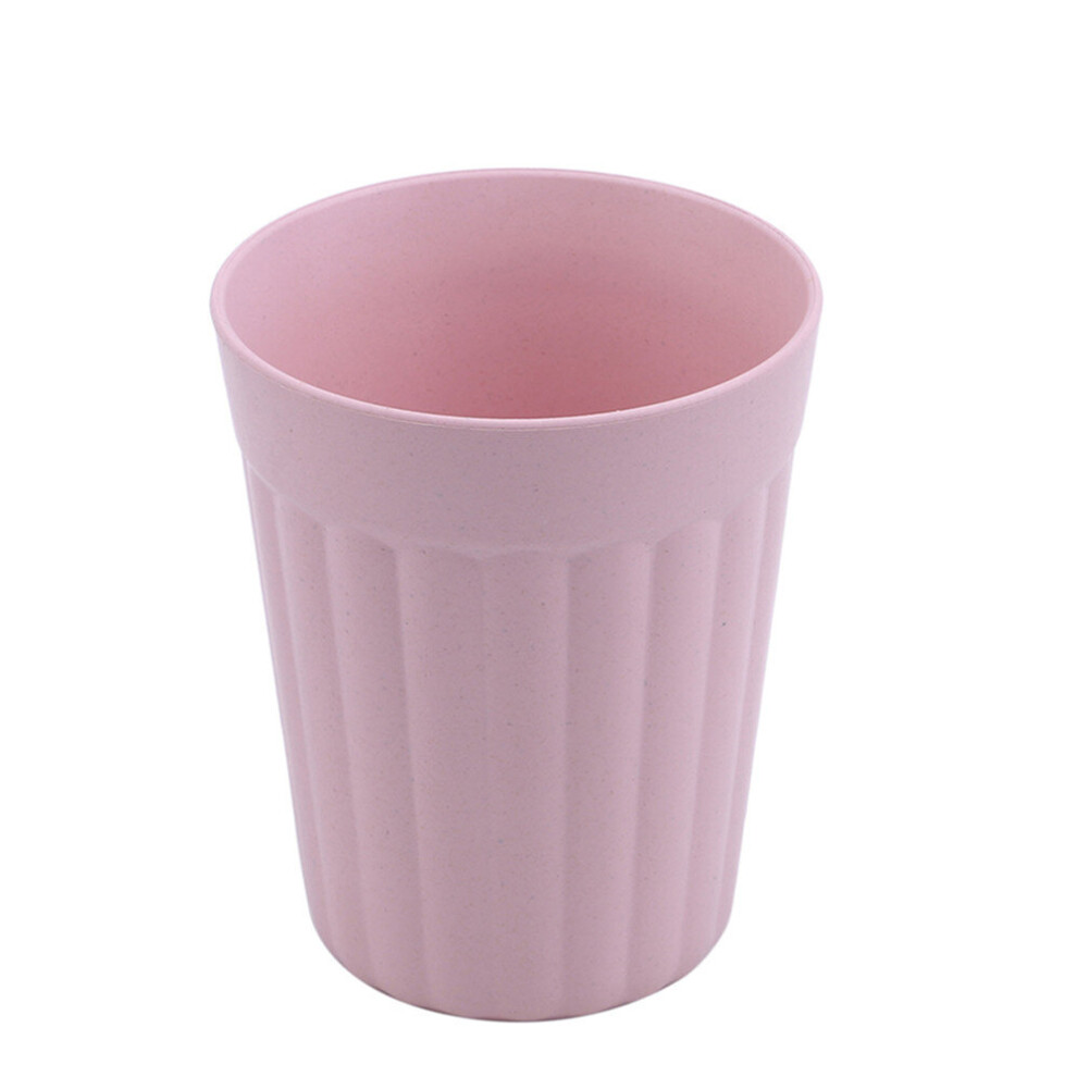 10Pcs Bamboo Fiber Environmental Water Children Breakfast Plastic Eco-Friendly Wheat Straw Coffee Tea Milk Drink Cup Toothbrush