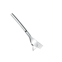 2Pcs Convenient Fruit Fork 2-in-1 Design 304 Stainless Steel Innovative Cutting Dessert Fork for Home
