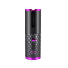 Wireless Hair Curler Automatic Curling Iron Ceramic Rotating Cordless USB Rechargeable Timer LCD Digital Hair Stying Tools