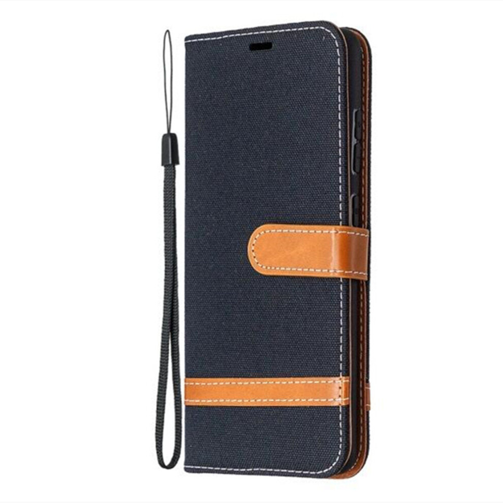 Color Block Denim Case For Samsung Galaxy S20 Lite Wallet Pu Leather Phone Flip Coque 774048567787