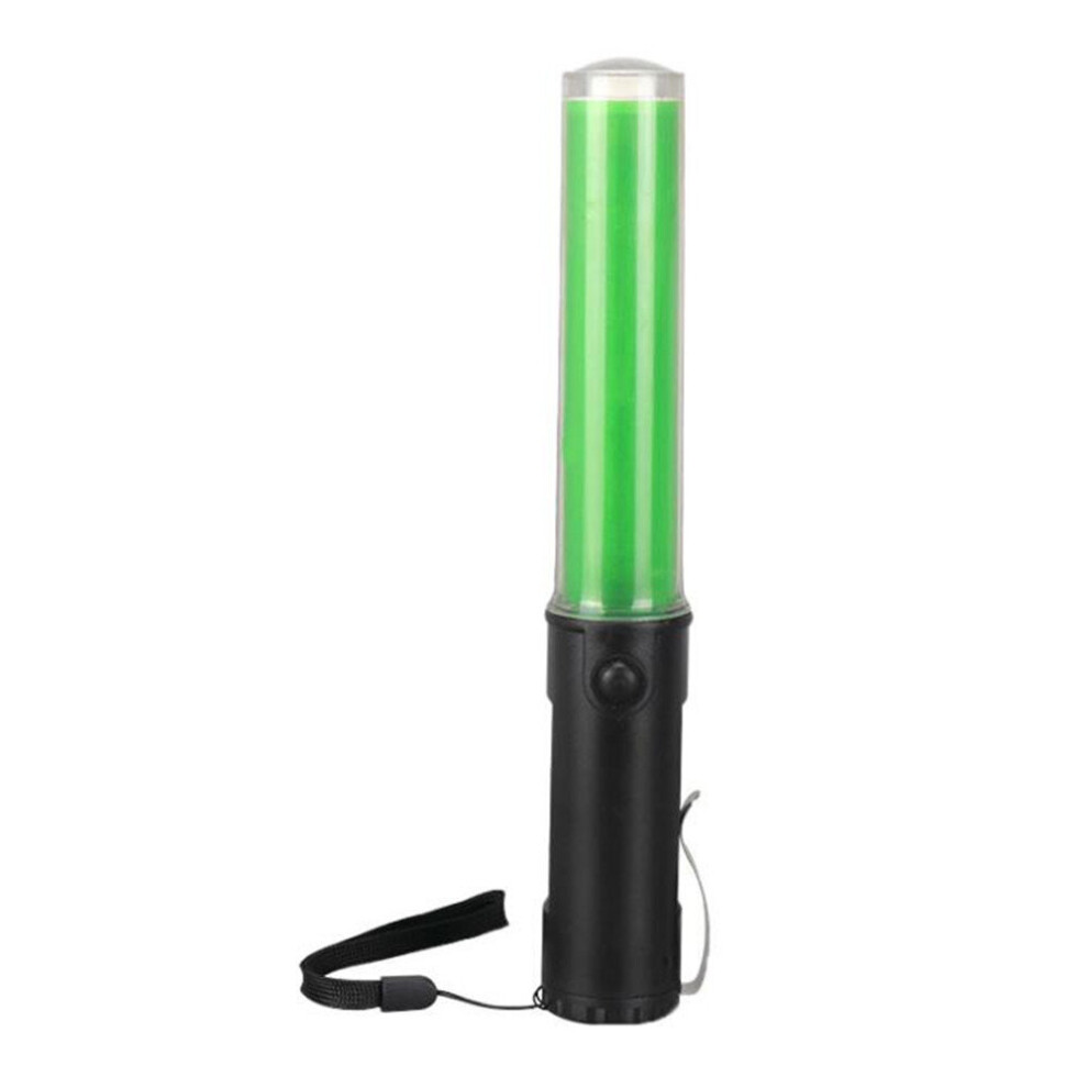 260 Traffic Control Magnet Multi-Functional 3Xaa Battery Cell 3-Mode Flash Torch Led Lamp Bar Signal Wand Security Safety Beacon Green/Light 774048630511
