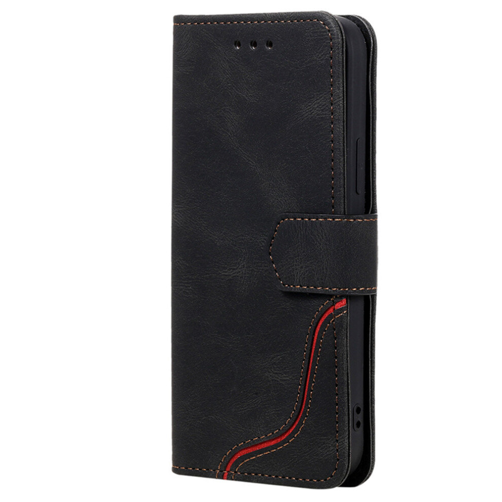 Luxury Color Stitching Pu Leather Phone Case For Xiaomi Redmi Note 8 Wallet Flip Back Cover 774048577885