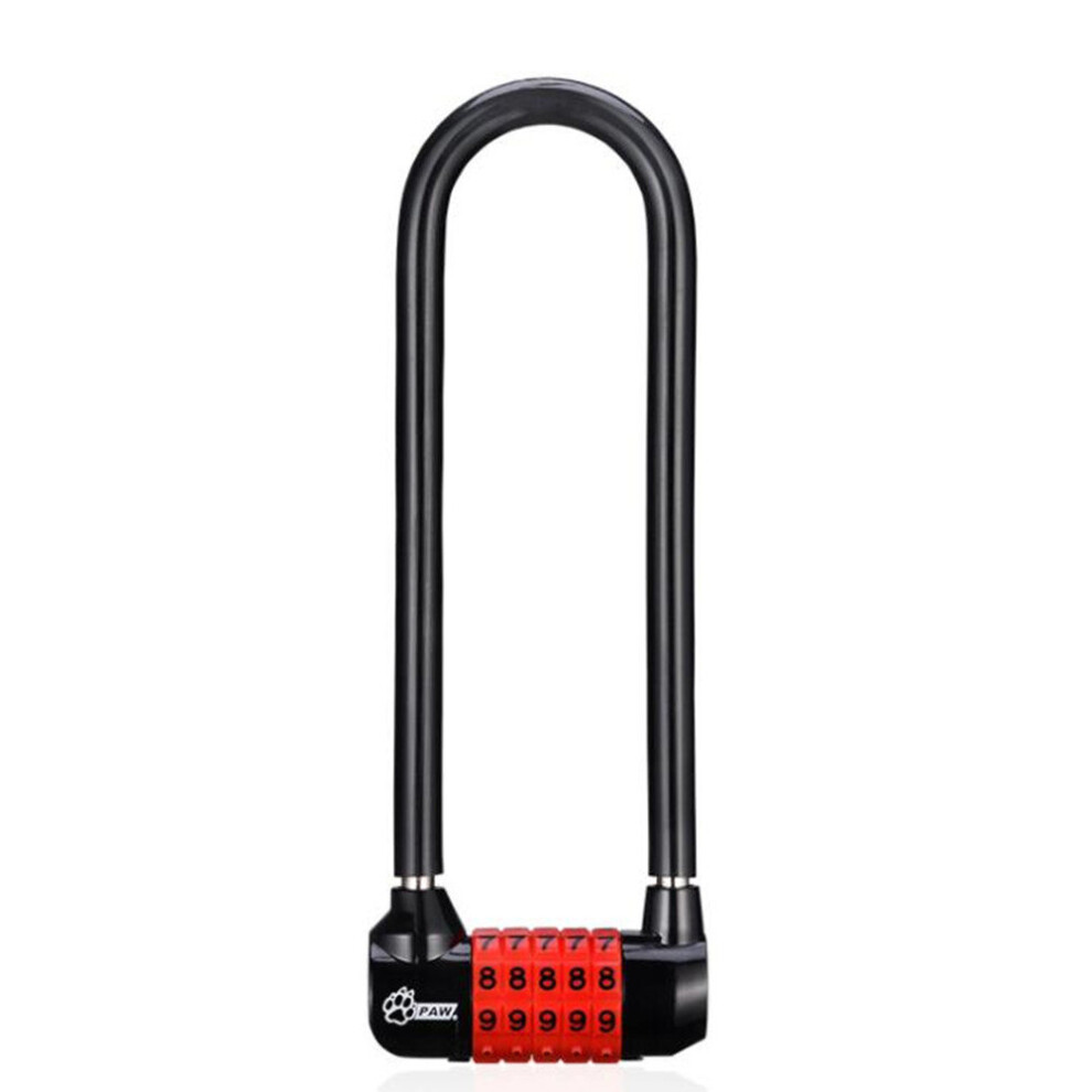 Bicycle Lock Lengthened Password U-lock Motorcycle Lock Bicycle Lock Anti-Theft MTB Riding Lock-image-OPC-P7Z88KJ-NEW