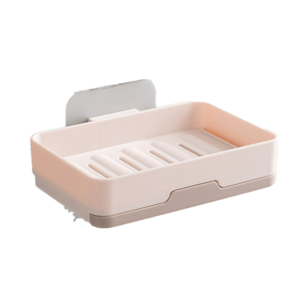 2Pcs Store Double Layer Drain Soap Box  No Punch Rack Household Department-image-OPC-P7Z88RX-NEW