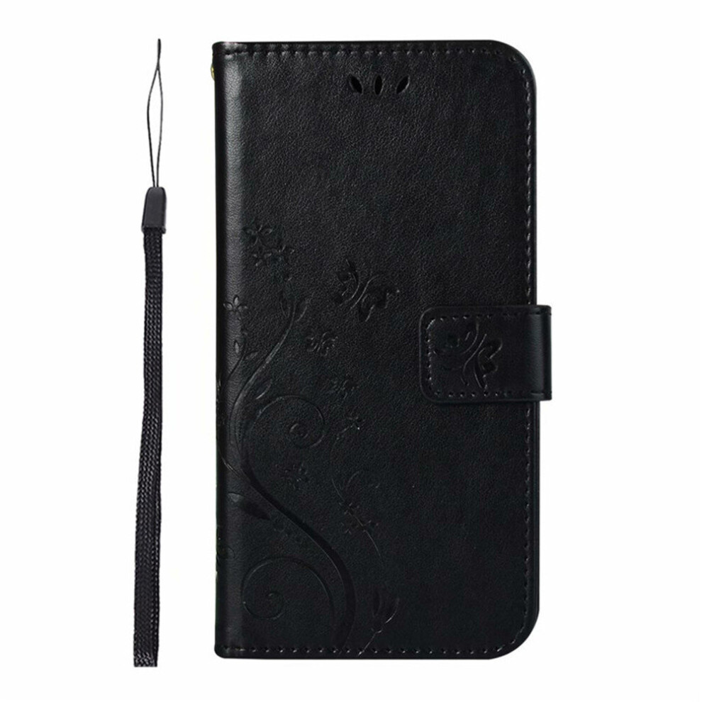 Wallet Pu Leather Phone Case For Iphone 12 Pro Max Butterfly Embossed Protective Sleeve Flip 774048570572