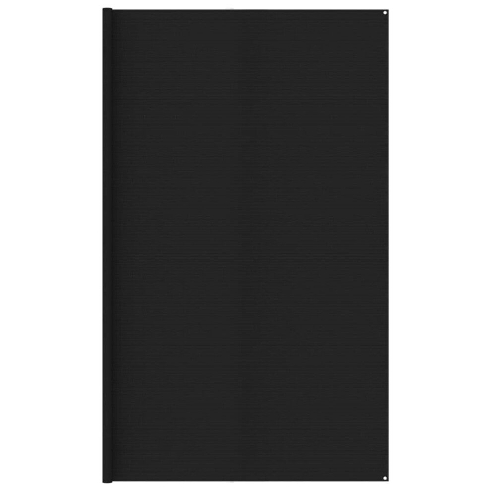 vidaXL Tent Carpet 400x600 cm Black Patio Outdoor Camping Rug Tent Accessory