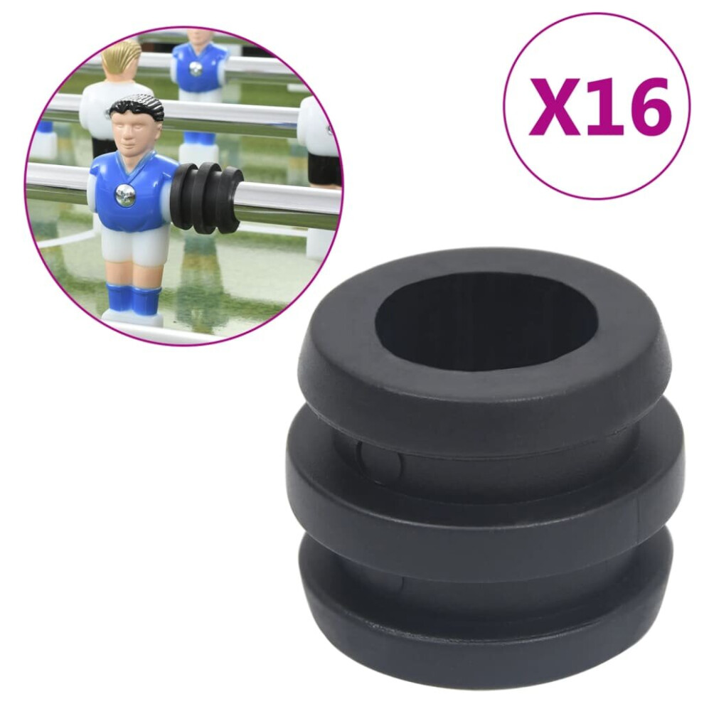 vidaXL 16x Football Table Rod Stoppers for 15.9/16 mm Rod Football Accessory