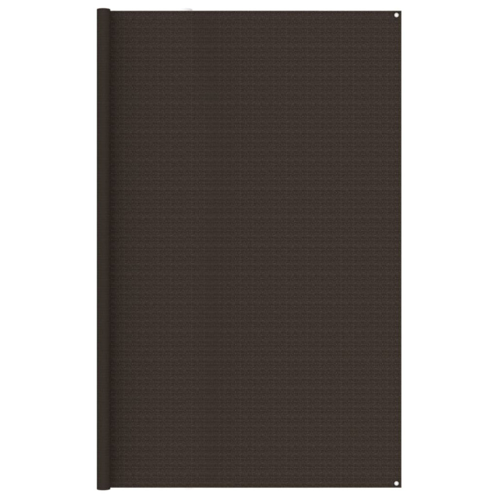 vidaXL Tent Carpet 300x600 cm Brown Patio Outdoor Camping Rug Tent Accessory