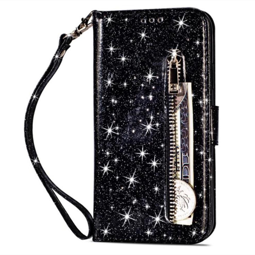 Shiny Flip Case Pu Leather For Iphone 12 Mini With Durable Magnetic Bling Fundas Cover Phone Coque 774048567954