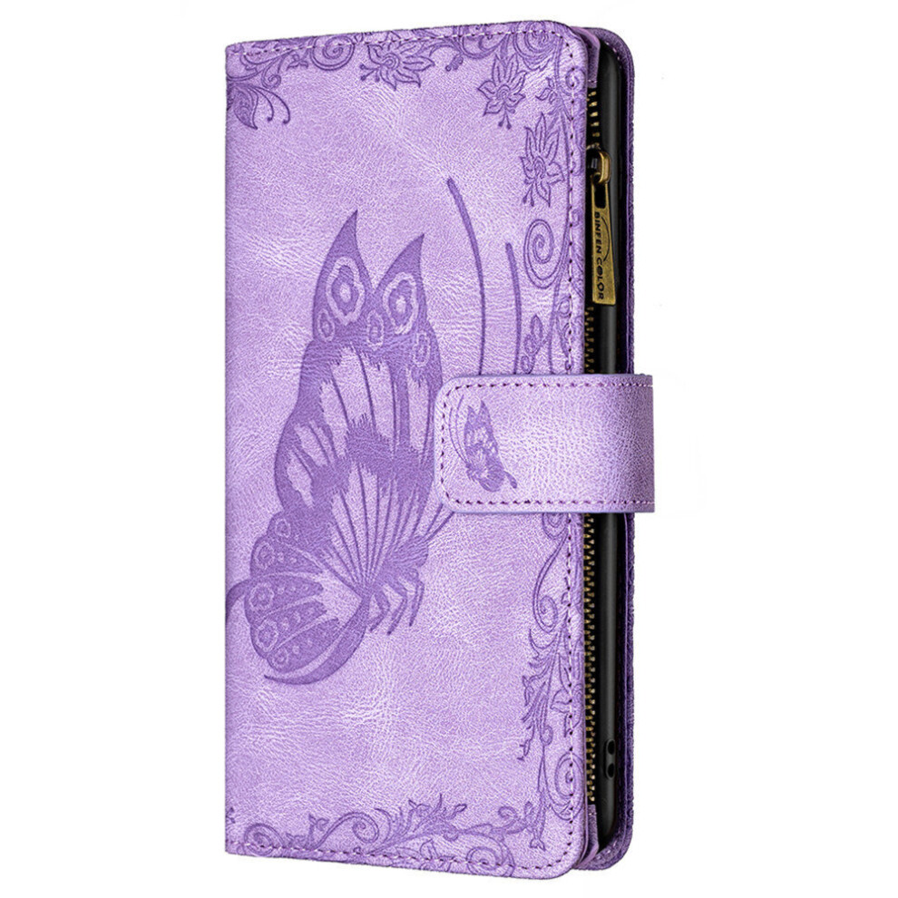 Pu Leather Zipper Flip Wallet Case For Iphone 12 Pro Cover 774048575515