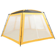 vidaXL Pool Tent Fabric 660x580x250 cm Yellow Pool Sun Shelter Party Pent