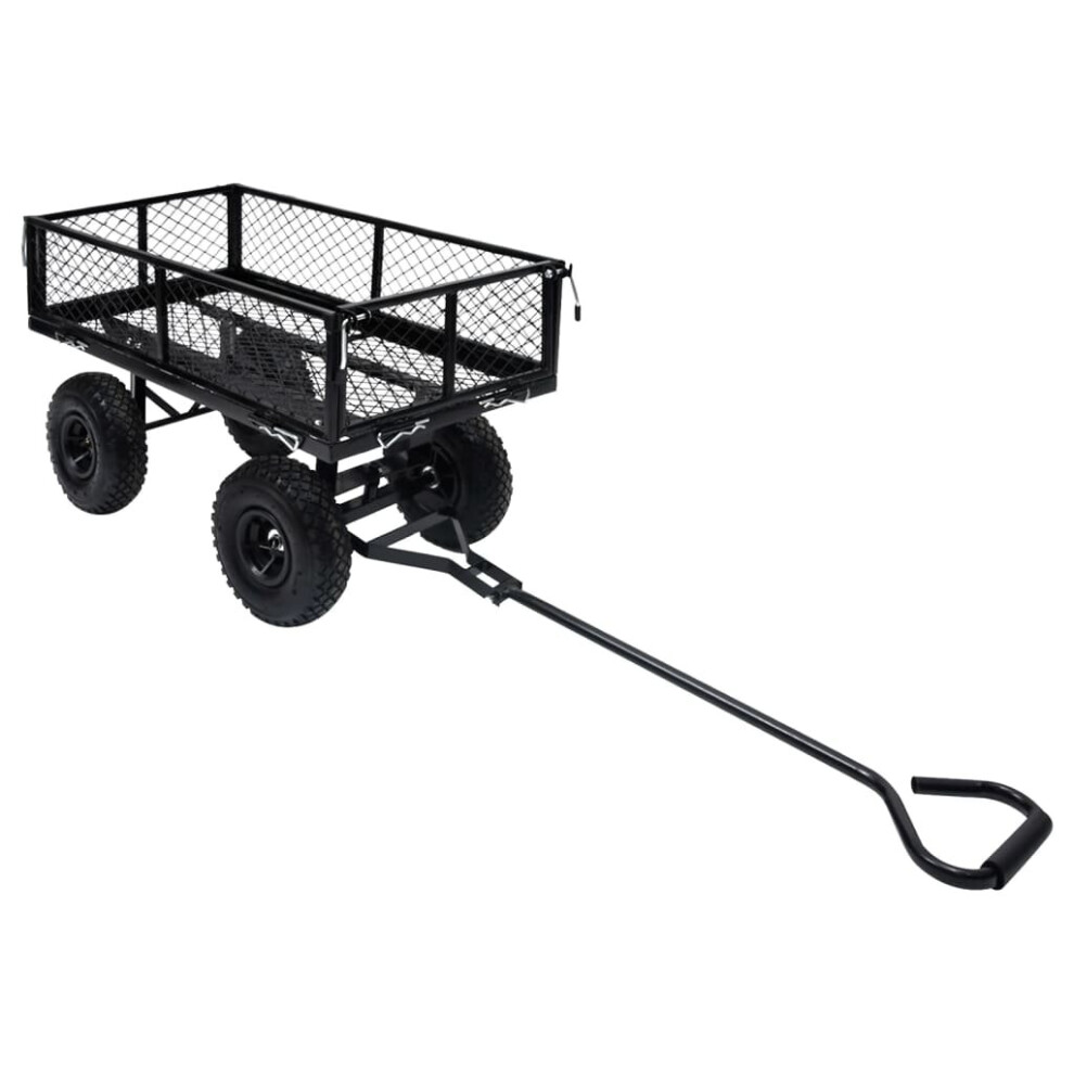 vidaXL Garden Hand Trolley Black 250 kg Hand Truck Wheelbarrow Dolly Garden