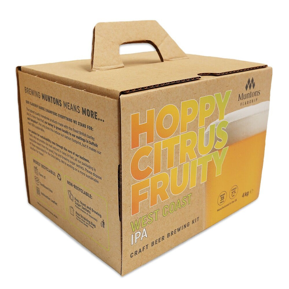 (West Coast IPA) Muntons Flagship 35 Pint Beer Kits - Homebrew