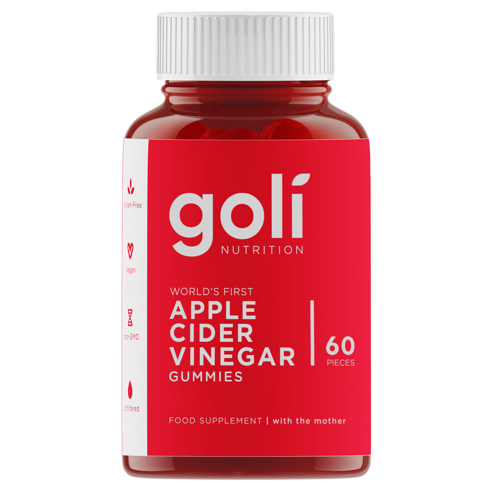 Goli Nutrition Apple Cider Vinegar Dietary Supplement Gummies 60 Ct - Vegan & Kosher