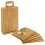 URBN-CHEF 7 Piece Bamboo Chopping Board Cutting Slicing With Display Stand 1