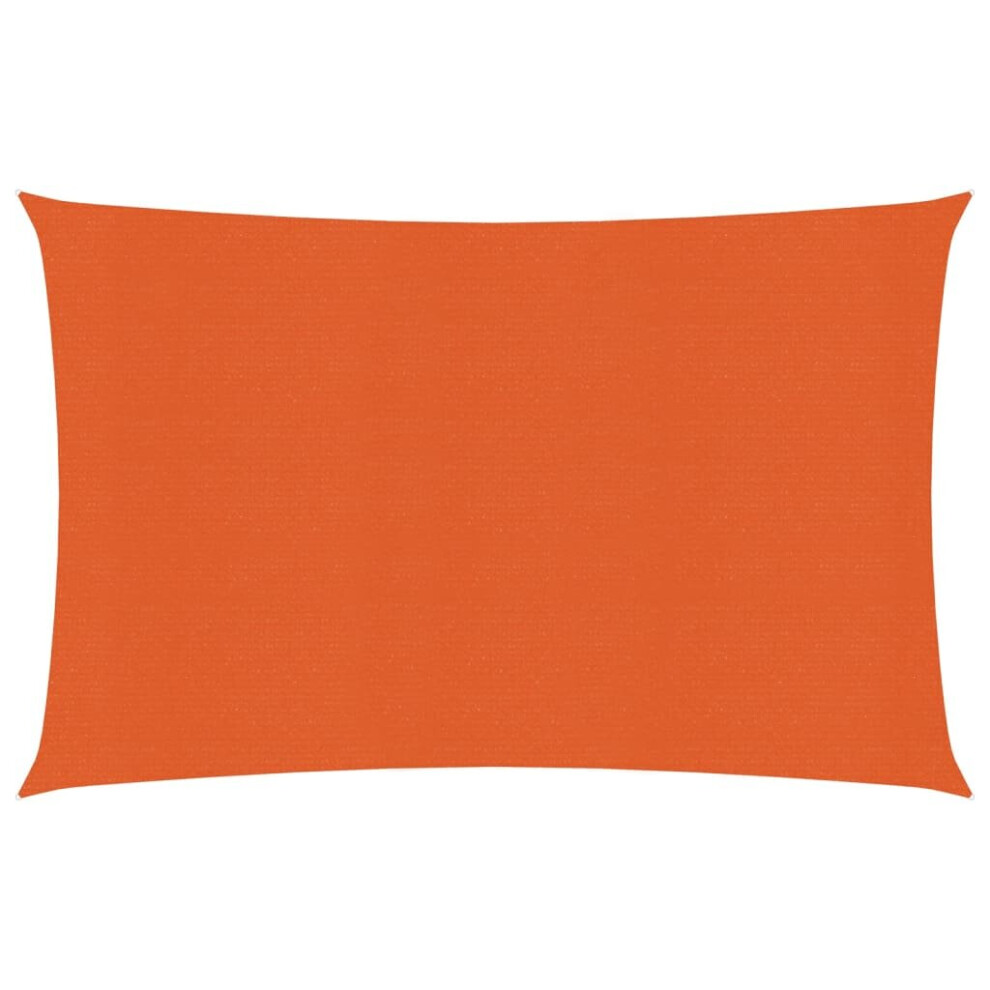 Vidaxl Sunshade Sail 160 G/M² 2.5X4 M Hdpe Outdoor Sunscreen Canopy Orange