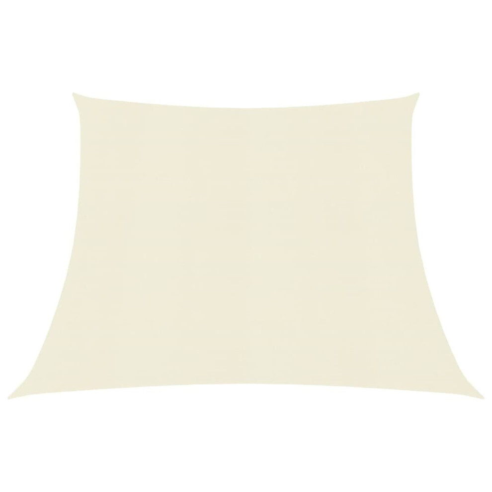 Vidaxl Sunshade Sail 160 G/M² Cream 3/4X3 M Hdpe Outdoor Sunscreen Canopy