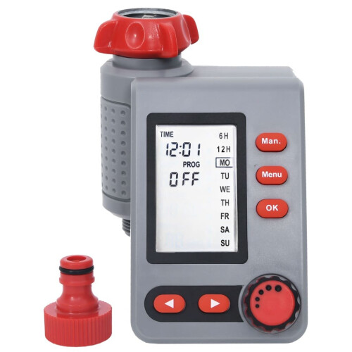 VidaXL vidaXL Garden Digital Water Timer with Single Outlet Sprinkler System Control 1