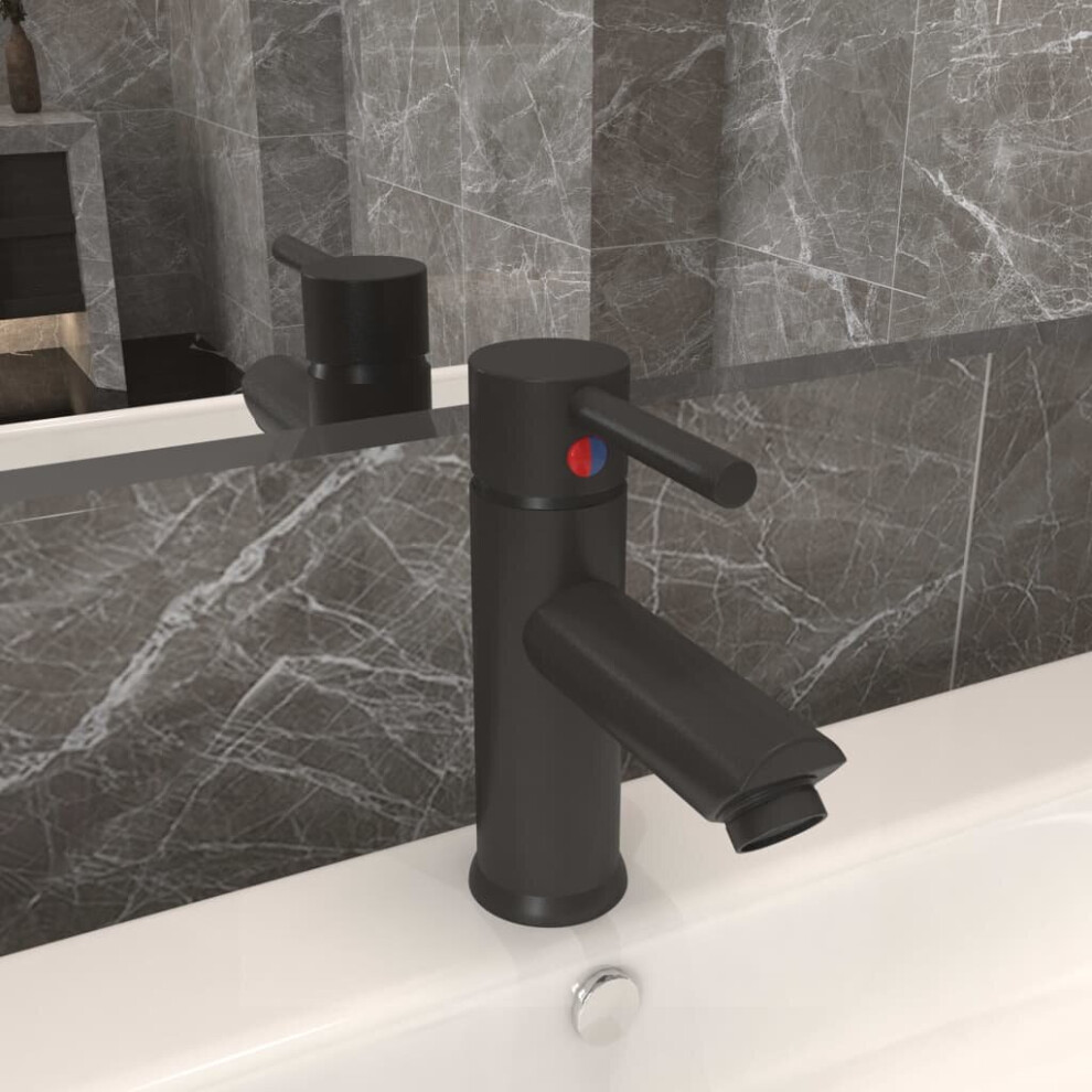 Vidaxl Bathroom Basin Faucet Sink Bath Washbasin Tap Plumping Fixture Grey