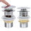 VidaXL vidaXL Push Drain without Overflow Function Silver Wash Basin Tap Pop-up Valve 2